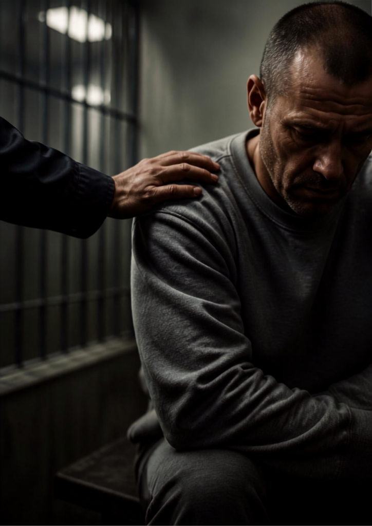 Comforting a prisoner in isolation in segregation