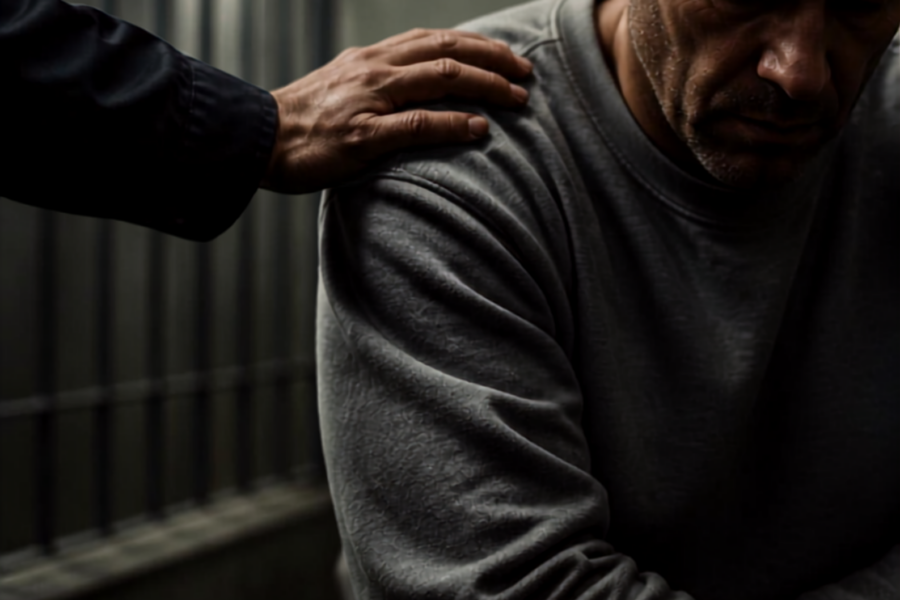 Comforting a prisoner in isolation in segregation